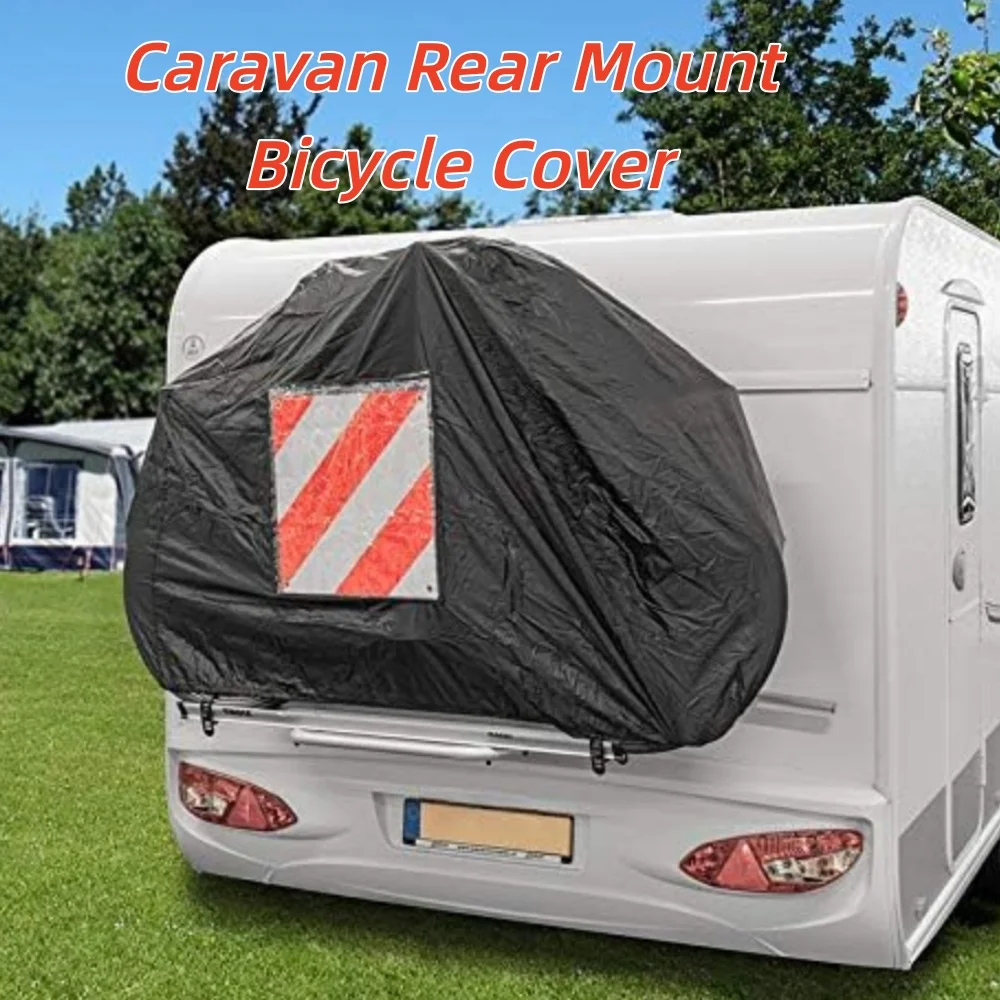 Copertura per bicicletta posteriore per auto multifunzionale per roulotte e camper Copertura per bicicletta impermeabile antipolvere e resistente alla neve