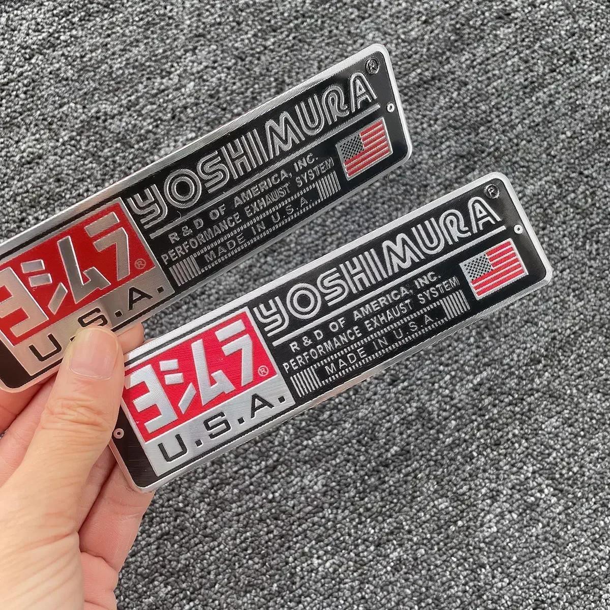 

AA2PCS/Lot Aluminium Motorcycle Exhaust Pipes Decal Sticker Cool Personality Scorpio For Yoshimura USA Japan Stickers Decal/B/B