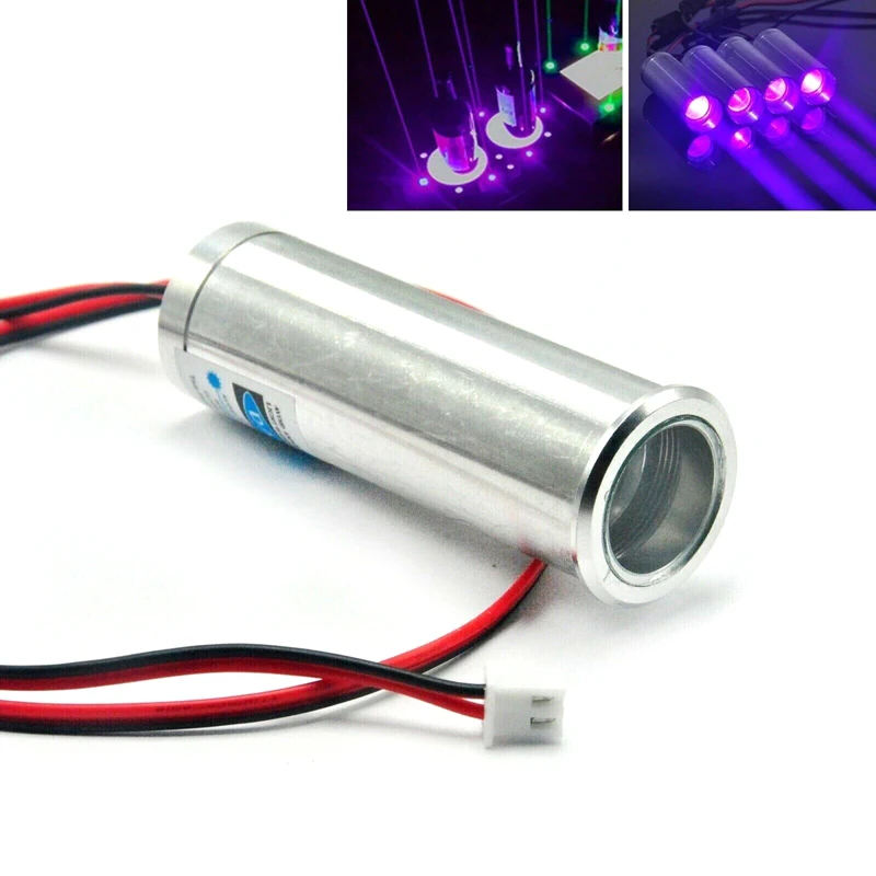 405nm 200mW Thick Beam Dot Laser Diode Module Violet/Blue Light Stage LED