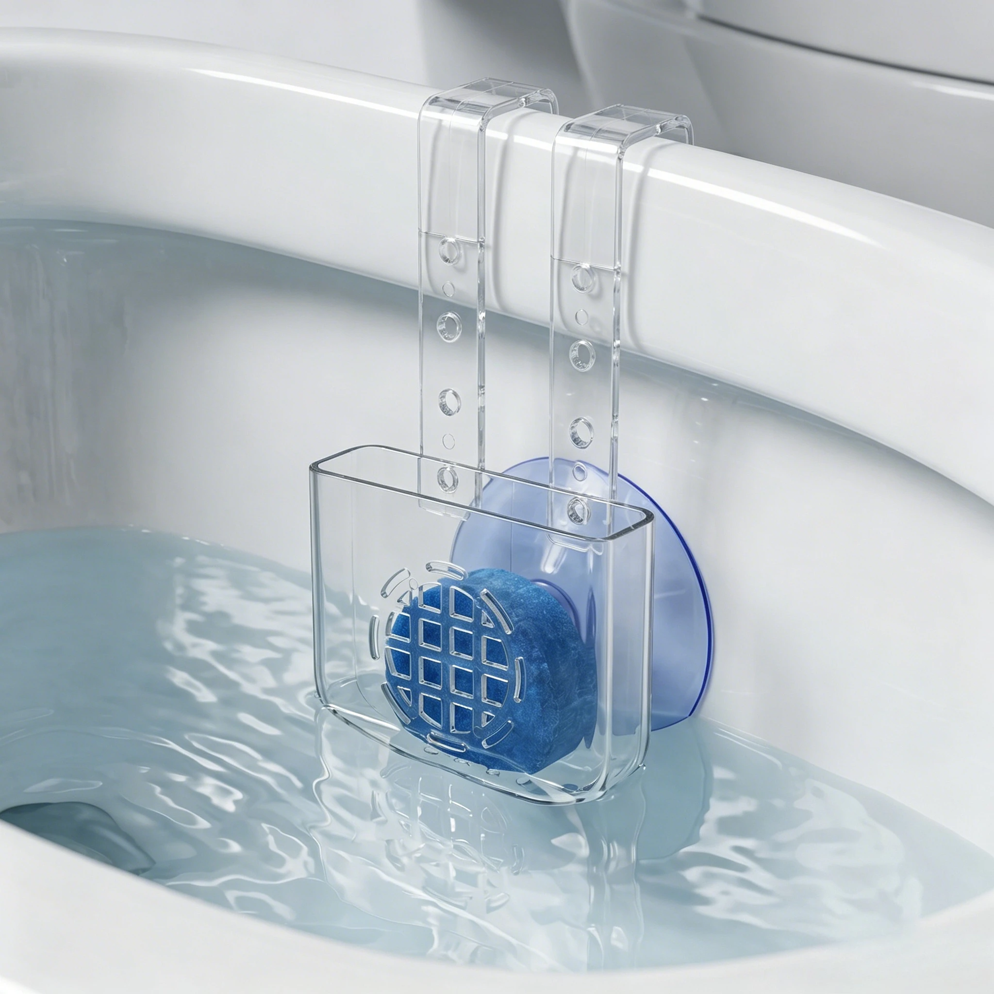 Toilet Solid Dispenser Bracket, Stable and Does Not Wobble, Can Be Fixed Inside the Toilet Tank with a Light Hang, Suitable for
