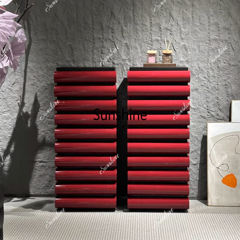 

Italian minimalist solid wood, piano chest, living room home storage, bedroom creative large capacity