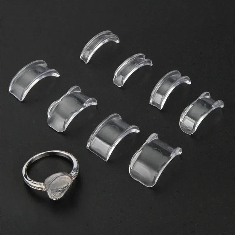 

Набор для регулировки размера невидимого кольца, 16/8 шт. — 8 размеров прозрачного силикона для надежной и удобной посадки