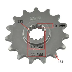 520 13T 14T 15T Front Sprocket for Suzuki Road SG350 N Goose 91-92 DR200 86-91 96-20 SP200 86-88 DR-Z400 DRZ400 00-21 RGV250