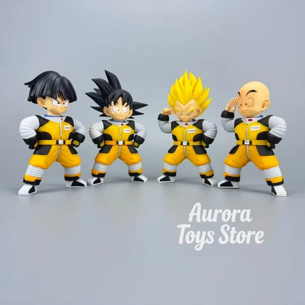 

Фигурки аниме персонажей Dragon Ball Z: Гоку и Гохан-космонавты, 12-15 см, ПВХ статуэтки, настольные украшения, коллекционные модели, игрушки, подарки