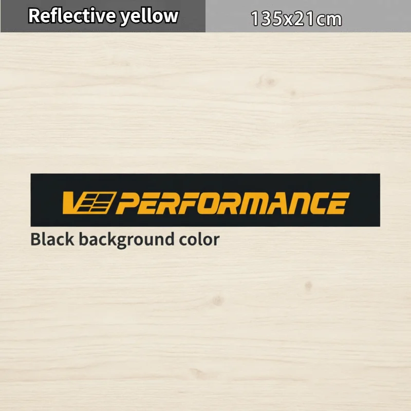 V Performance Car Front Windshield Sticker Styling Windscreen Decals Truck Vinyl Wraps Waterproof Decoration Auto Accessories - view 4