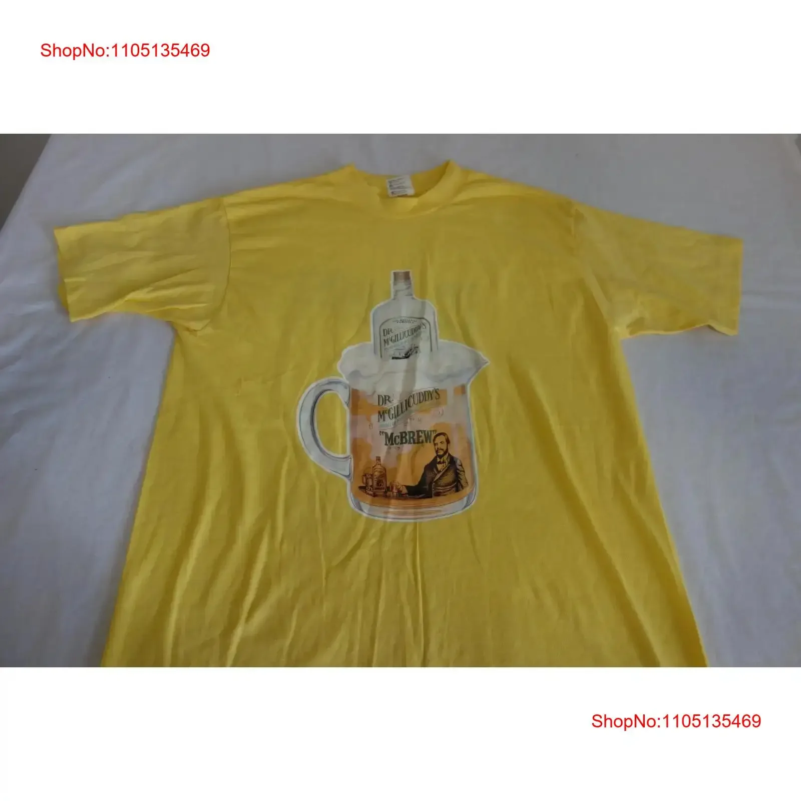 Vintage Dr McGillicuddy's Mentholmint Schnapps Liquor T Shirt Large vintage Washed Breathable Versatile designer clothes Soft