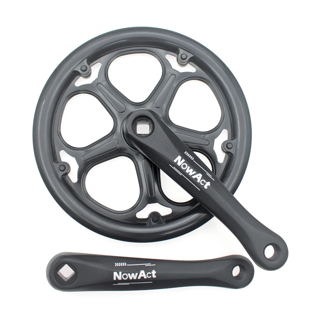 

NowAct 52T Road Bike Crank Set Single Speed 170mm Bicycle Crankset Hollow Tooth Plate Bike Crank Set Sprocket bike Accessories