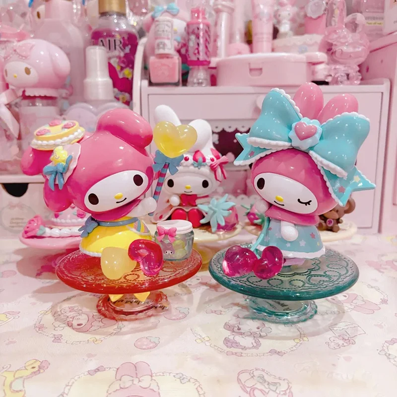 حقيقي Miniso صندوق أعمى بلدي ميلودي سلسلة شاي بعد الظهر زخرفة العصرية اللعب المرآب عدة نموذج سطح المكتب الحلي هدايا عيد الميلاد