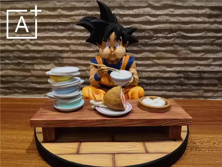 Figurine Dragon Ball Son Goku Vegeta, figurines d'anime, figurine d'action Foodie, modèle de statue, beurre, renforcement, décoration de bureau, jouets cadeaux, 15cm