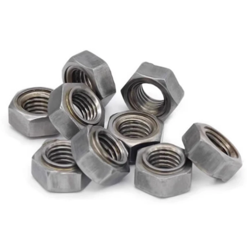 20-200pcs Grade 4.8 Carbon Steel Hexagonal Weld Nuts M3 M4 M5 M6 M8 M10 M12 M14 M16 with/without Welding Point Nuts