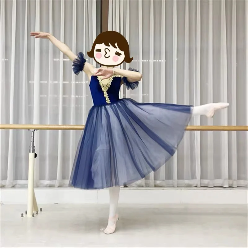 

Балетная юбка трех цветов, бархатная ткань, твердая марля, детское танцевальное платье, балетное платье для взрослых «Лебединое озеро»