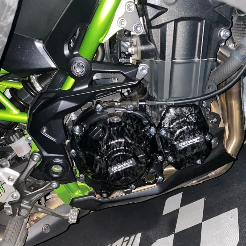 New V2 protector de motor de moto GBRacing Engine Cover Set for Kawasaki Z900 (2017-2026) - Clutch & Secondary Alternator Covers image 2