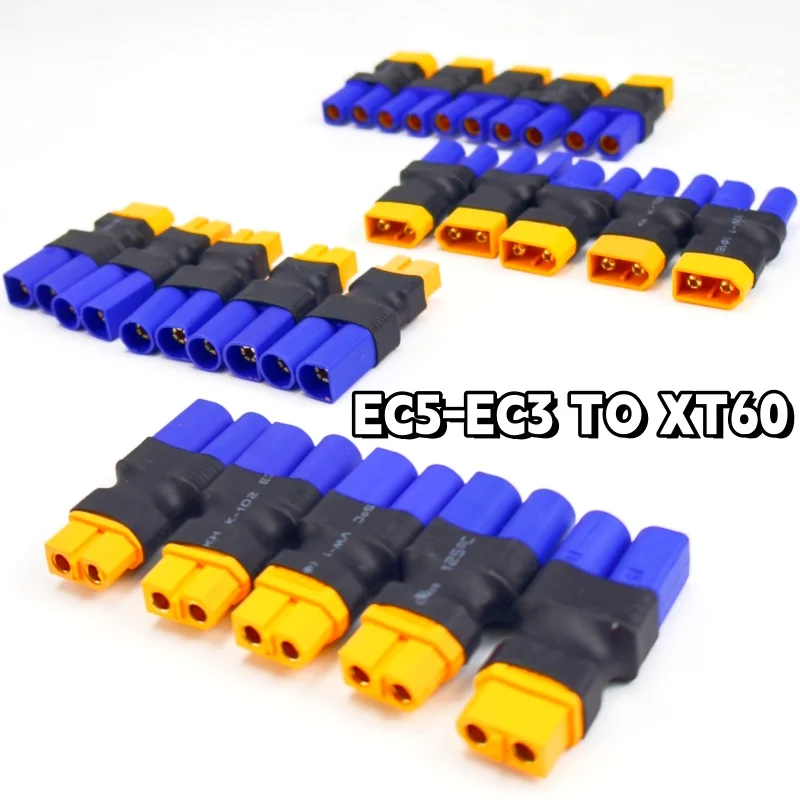 EC5 EC3 Männlich Weiblich auf XT60 Männlich Weiblich Kein Draht Stecker Stecker Adapter für RC FPV Fahrzeug Lipo Batterie Esc – Detail 8