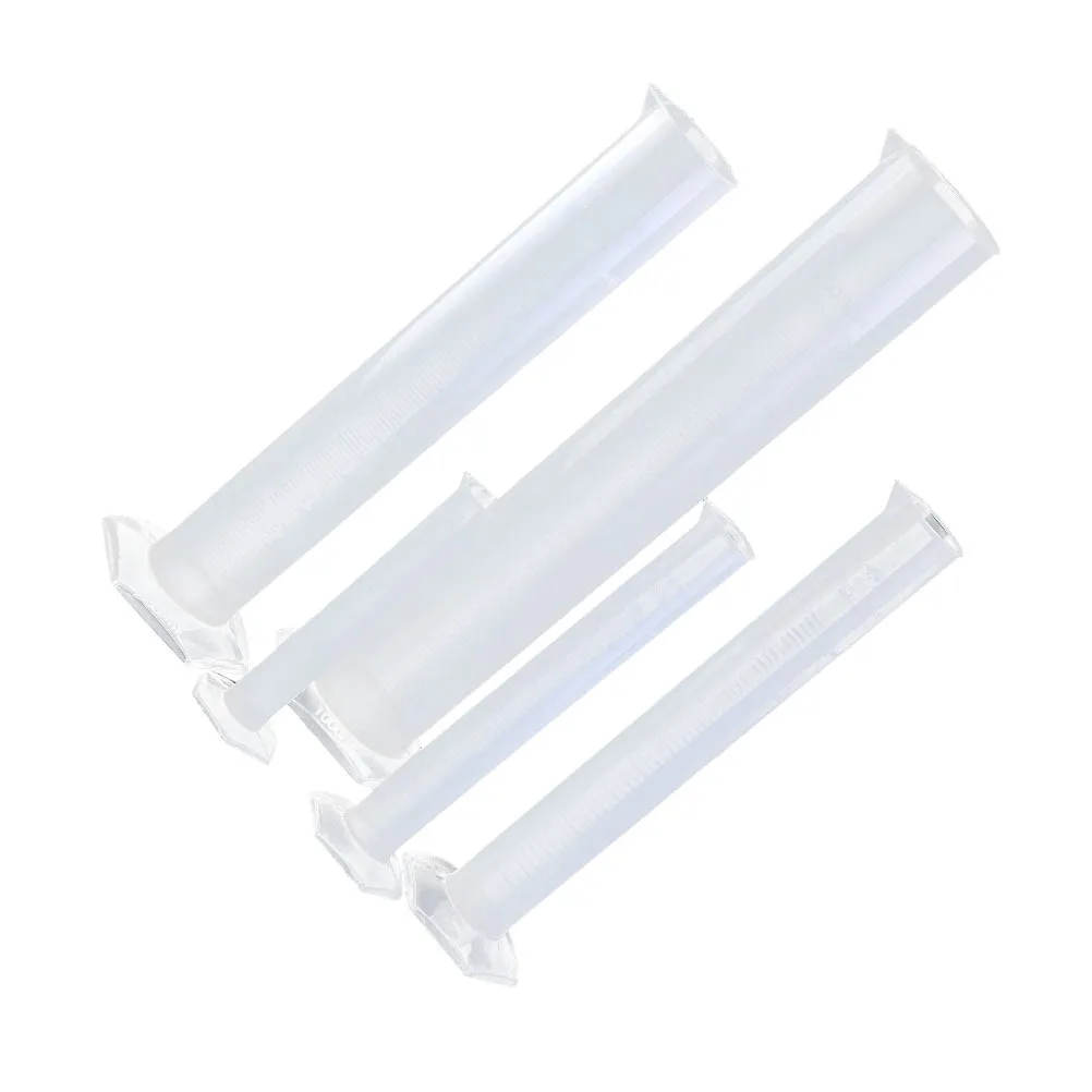 

5pcs Plastic Graduated Measuring Cylinder 50Ml 100Ml 250Ml 500Ml 1000Ml Hexagonal Base Lab Test Tube Durable Roll-Resistant For