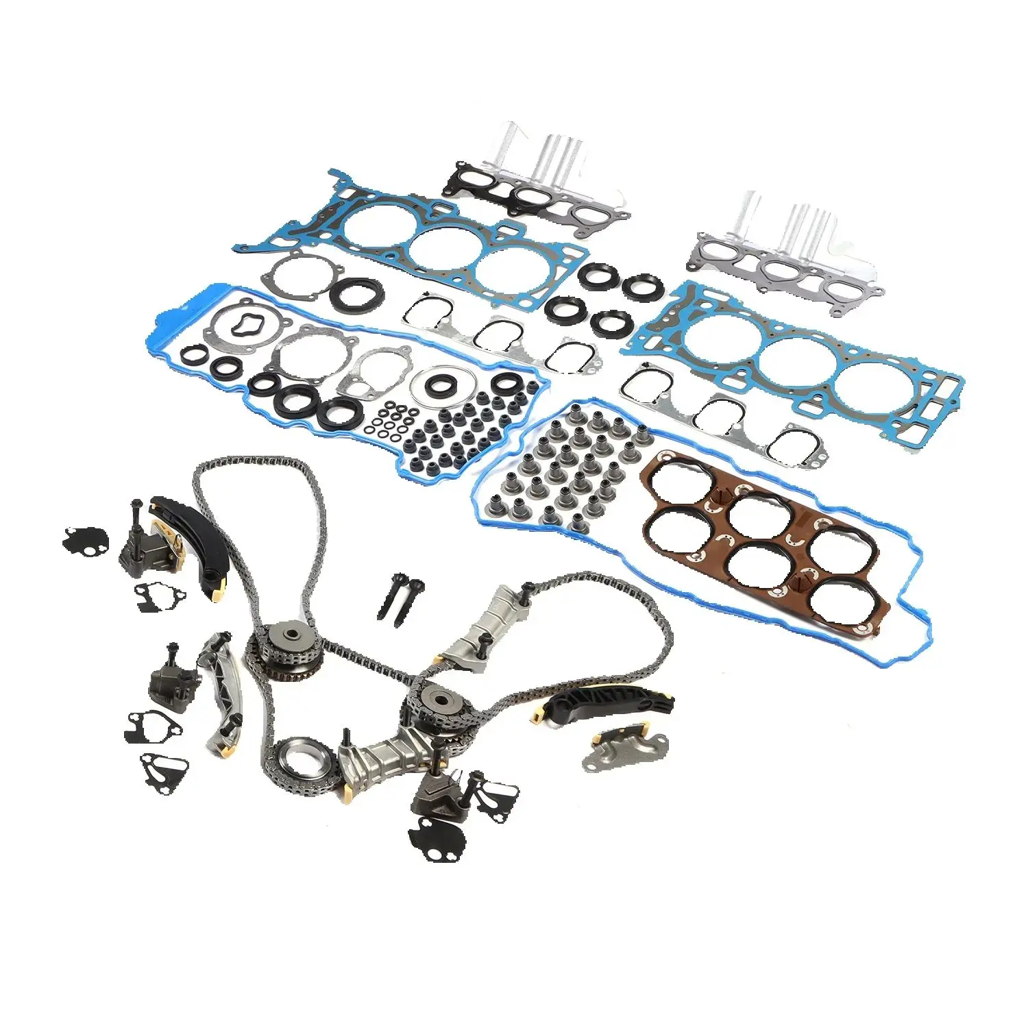 Timing Chain Kit and Head Gasket Set 95549339 26495540 For 2007-2018 GMC Chevrolet Pontiac Saturn 3.6L