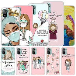 Funny Medicine Nurse Doctor Soft Case For Xiaomi Redmi Note 14 13 12S 11S 10S 12 Pro Plus Phone Cover 11 10 11E 11T Note14 Shell