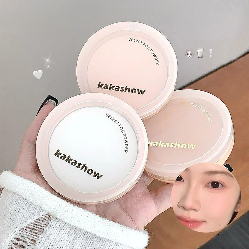 Pressed Powder White Brighten Transparent Oil Control Concealer Lasting Face Makeup Matte Setting Powder Waterproof Cosmetic