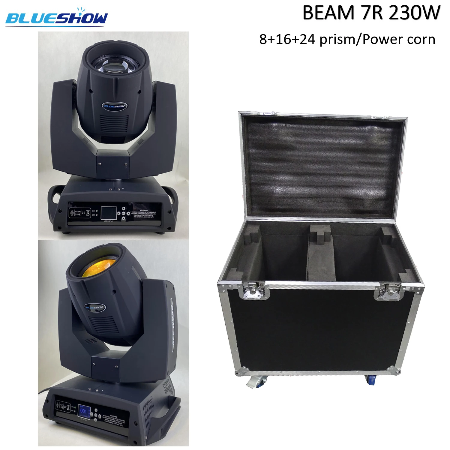 

Lyre 230W 7R Beam Bulb Moving Head Lighting Rainbow for Wedding Nightclub Theater Disco Performance 16CH DMX512 230W 7R