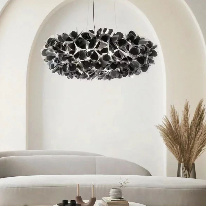 

Postmodern living room chandelier study bedroom ceiling lamp creative art light luxury dining room petal lamp