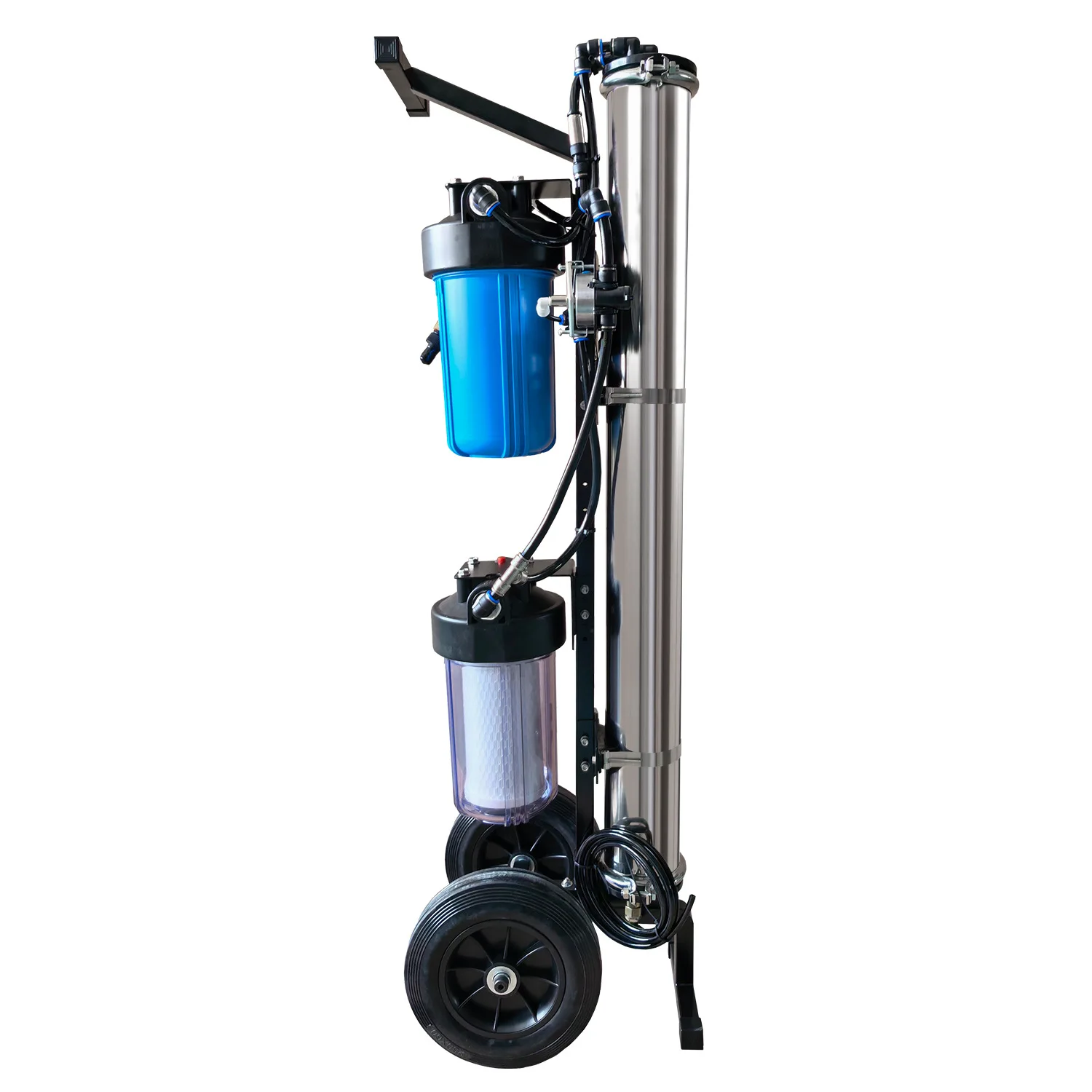 Portable deionized car washing machine outdoor cleaning system with pressure gauge TDS detection
