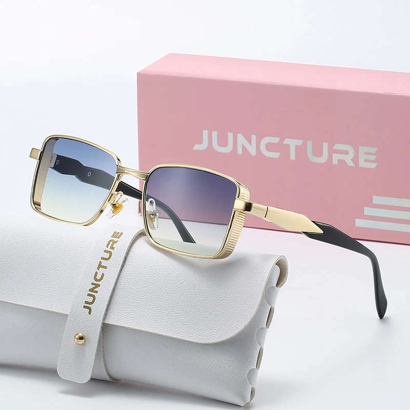 بسيطة موضة مربع النظارات الشمسية النساء الرجال Vintage الاتجاه العلامة التجارية نظارات شمسية الأعمال تخفيف الذكور الإناث نظارات واقية UV400