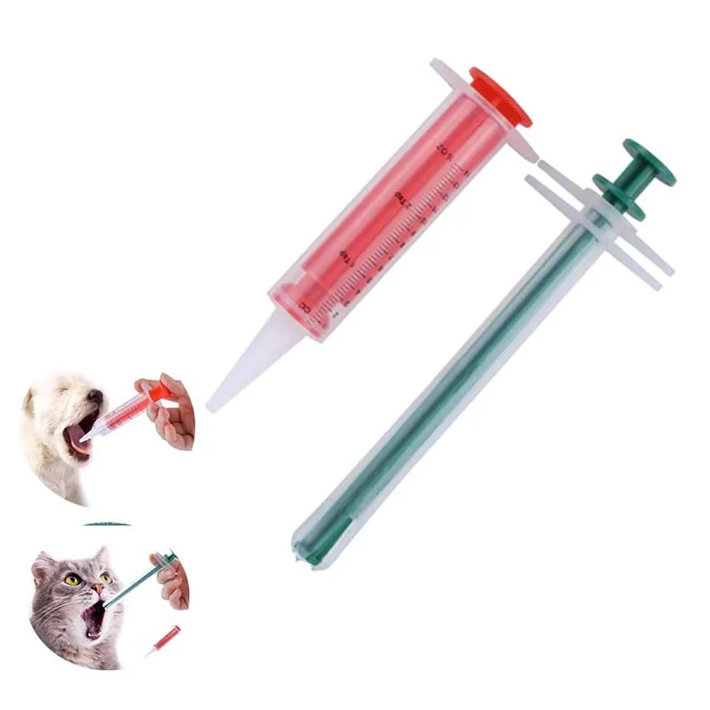 Dog Cat Pill Shooter Medicine Liquid Feeding Dispenser Tool Pet Silicone Soft Tip Pet Tablet Pill Feeder for Puppy Kitten