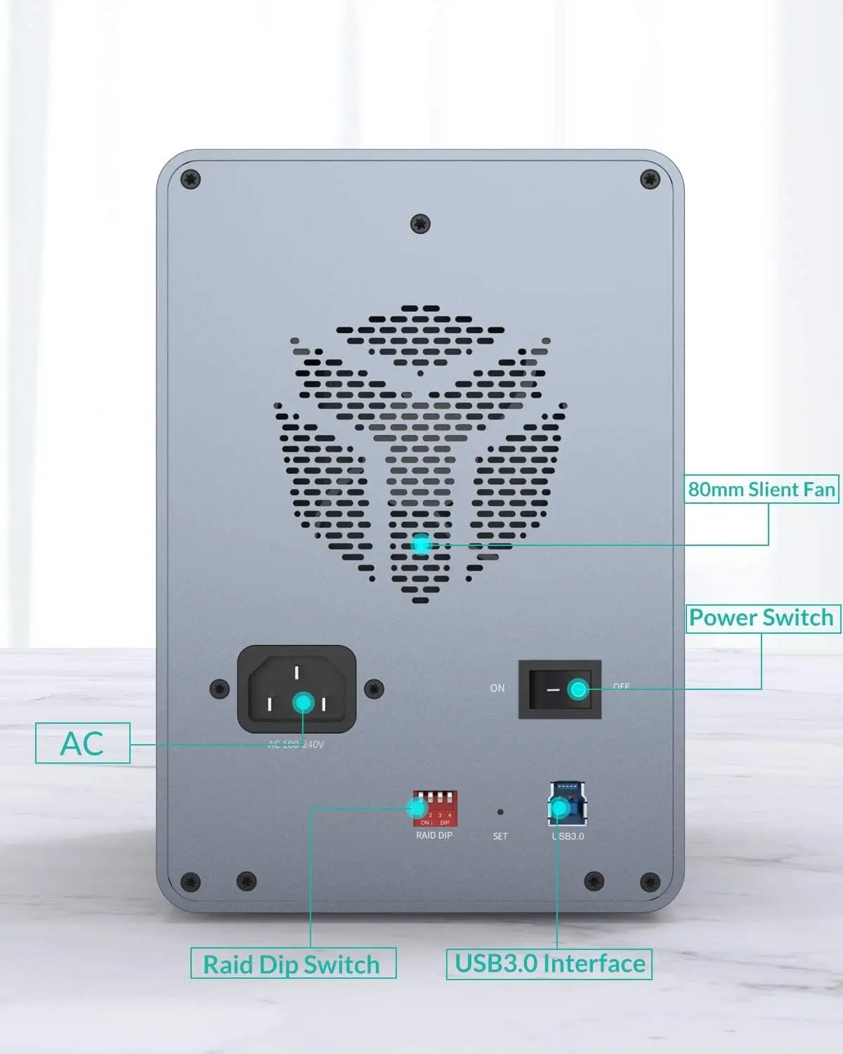 [FS5RU3] Yottamaster 5 Bay RAID External HDD Enclosure 2.5