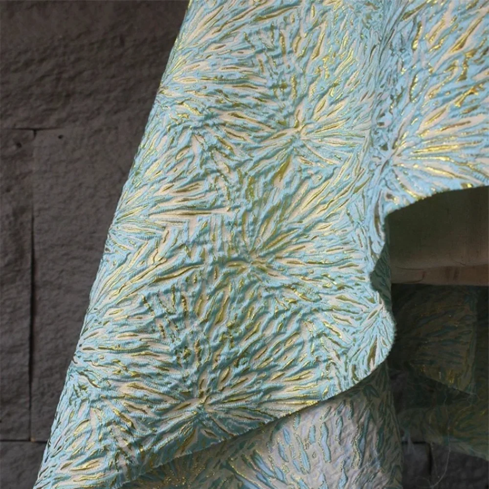 

Micro Light Jacquard Fabric for Hanfu Jacket Art Clothing Designer Fashion Cloth Diy Sewing Material By The Meter