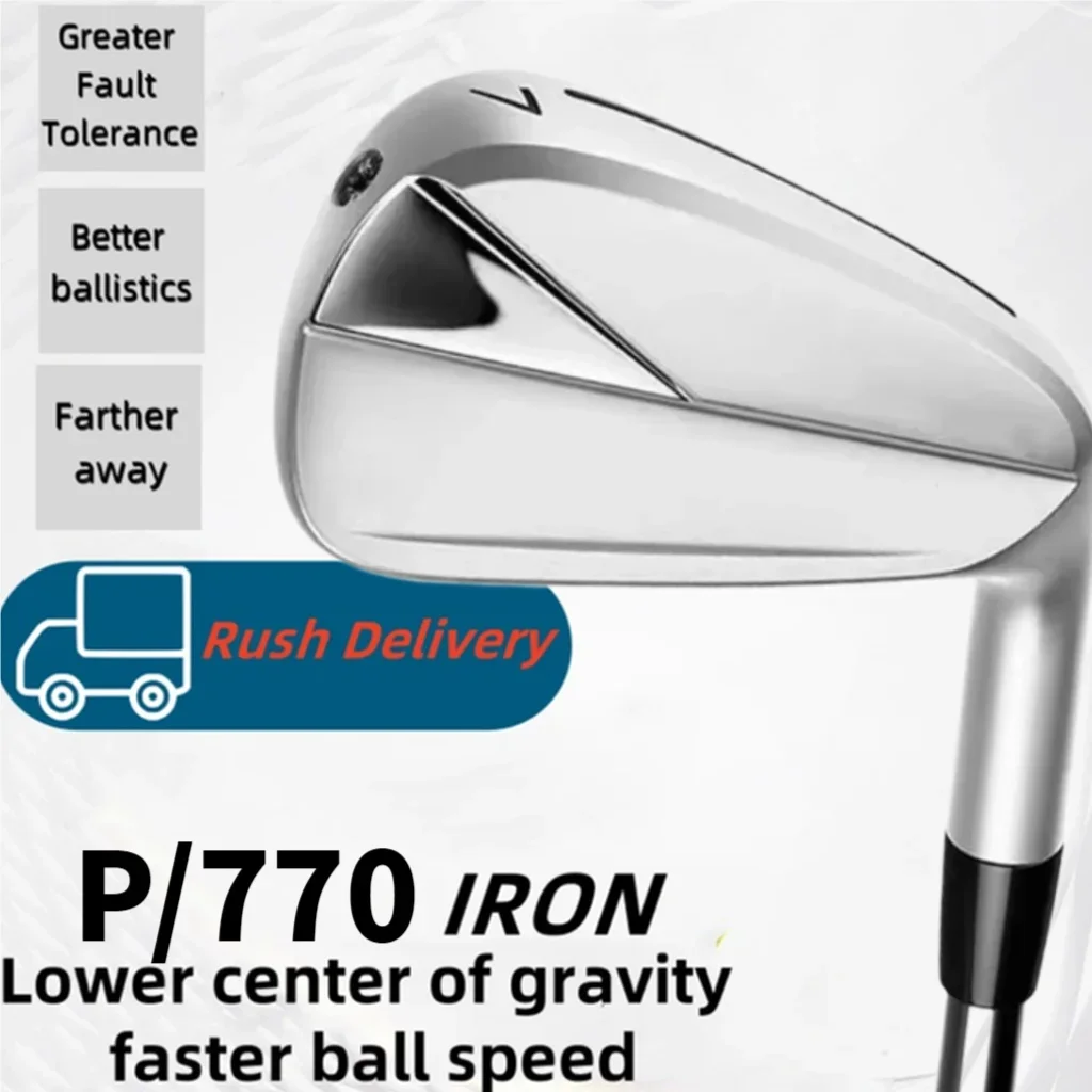 Tour Edge New Silver 770 Irons Golf Clubs Soft Irons Forged Irons Set High Bounce Performance Hollow Design