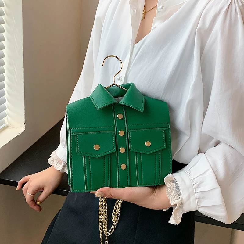 Luxury Brand Jacket Shoulder Bag for Women High Quality PU Crossbody Bags Cute Purse and Handbag Designer Chain Crossbody Bag