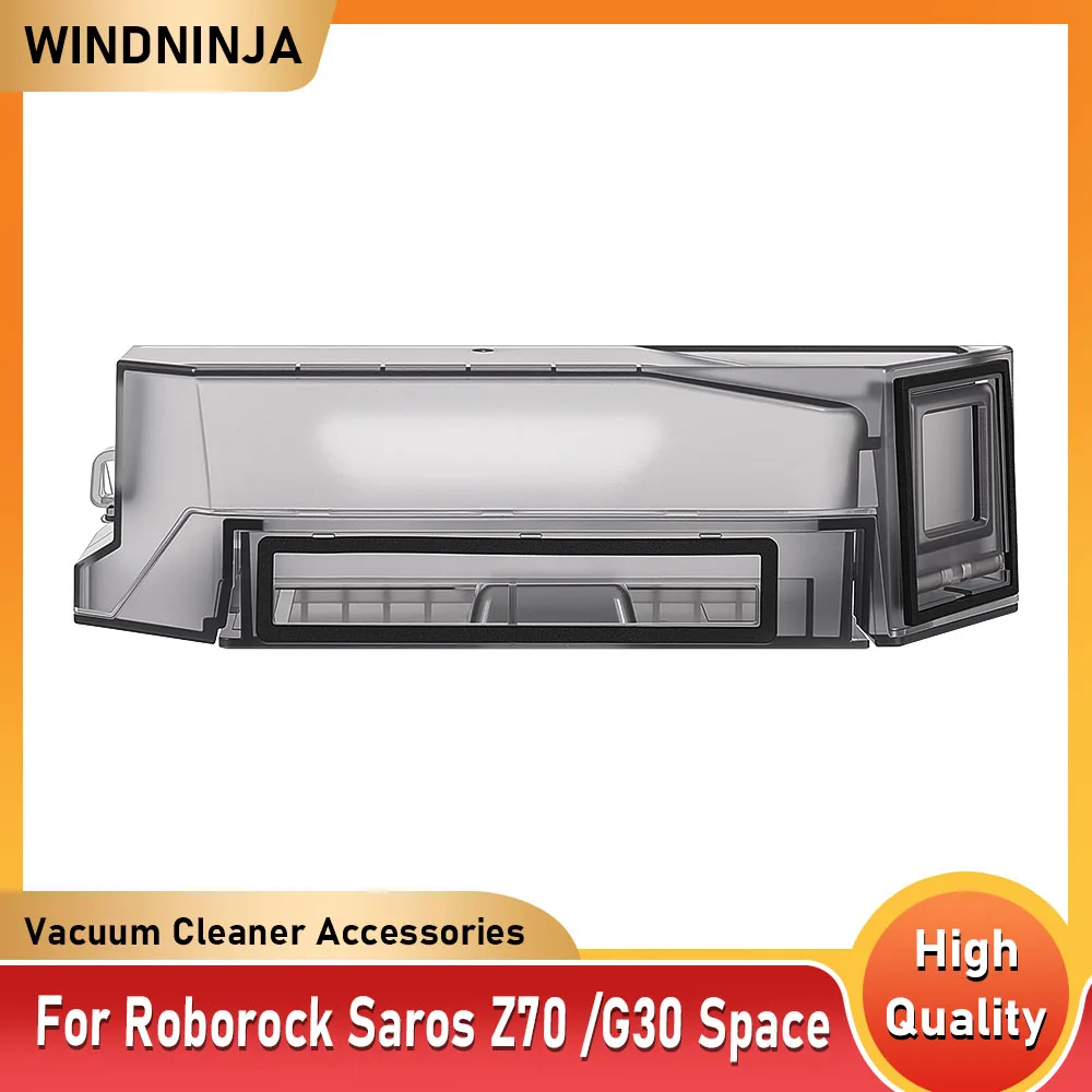 Dustbin For Roborock Saros Z70 G30 Space Robot Vacuum Cleaner Dust Collection Box Dust Collection Bin with Filter Part ﻿
