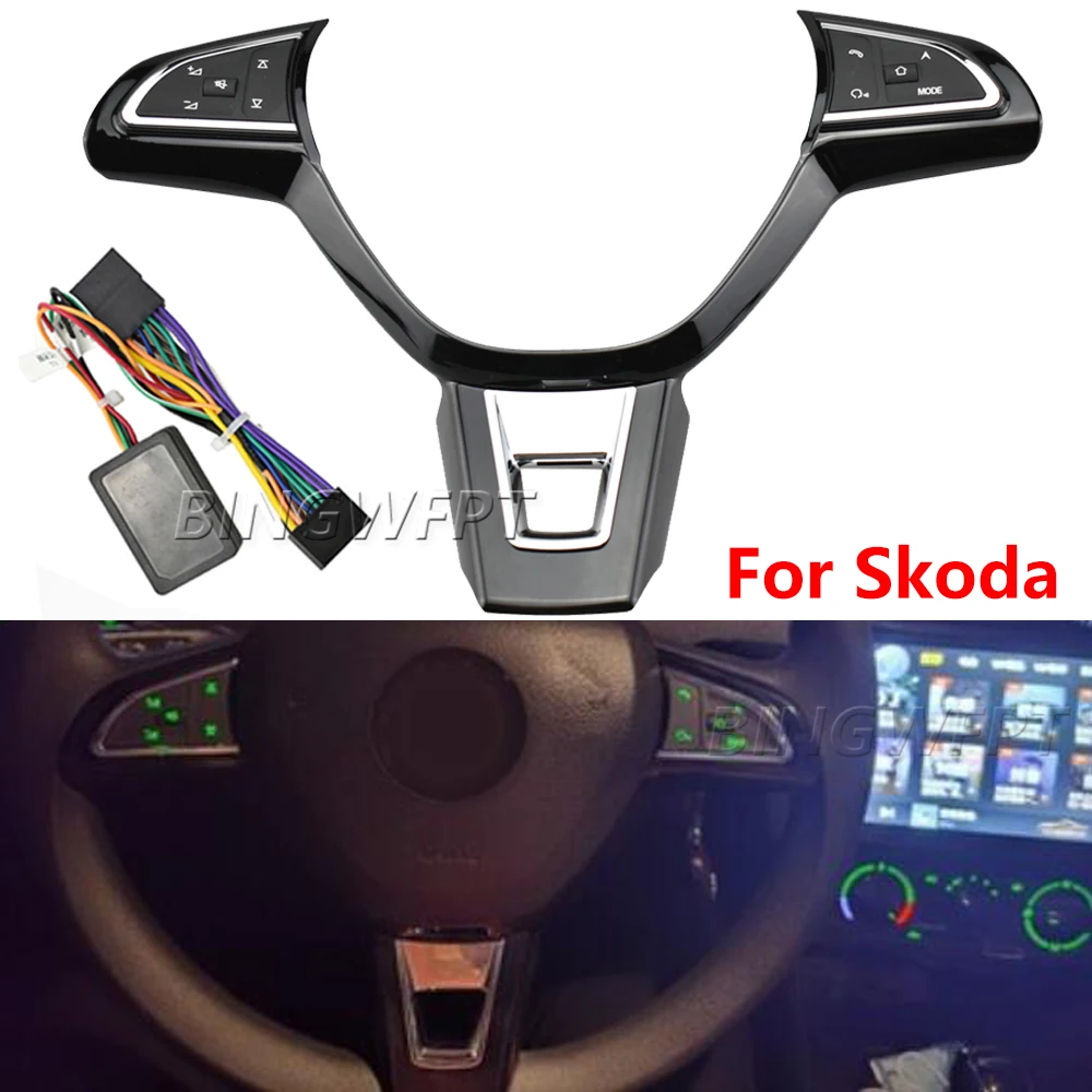 New Steering Wheel Control Button Switch Volume Button For Skoda OCTIVA 2017-2019 FABIA 2015-2019 Audio Switch Button