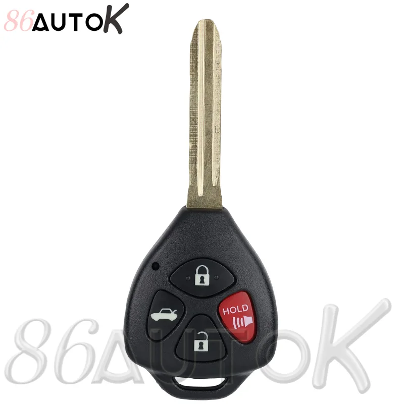 86AUTOK Remote Key Shell For Toyota Camry RAV4 Yaris Corolla Avalon Matrix Venza Replacement Car Key Fob Case 2/3/4 Buttons