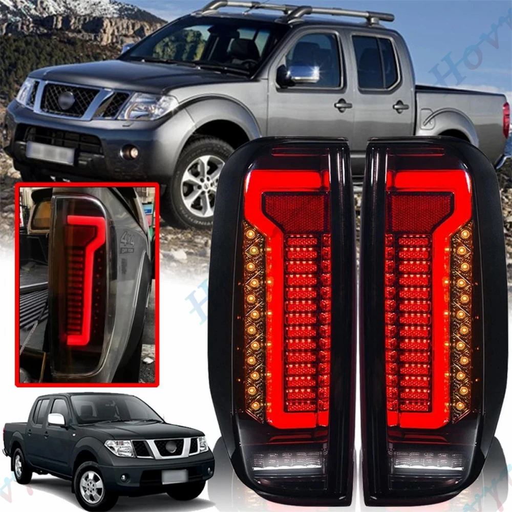 

Pair LED Taillights For Nissan Navara D40 2005 2006-2014 Navara Frontier Pickup Taillamp Rear Lamp Brake Fog Turn Signal Light