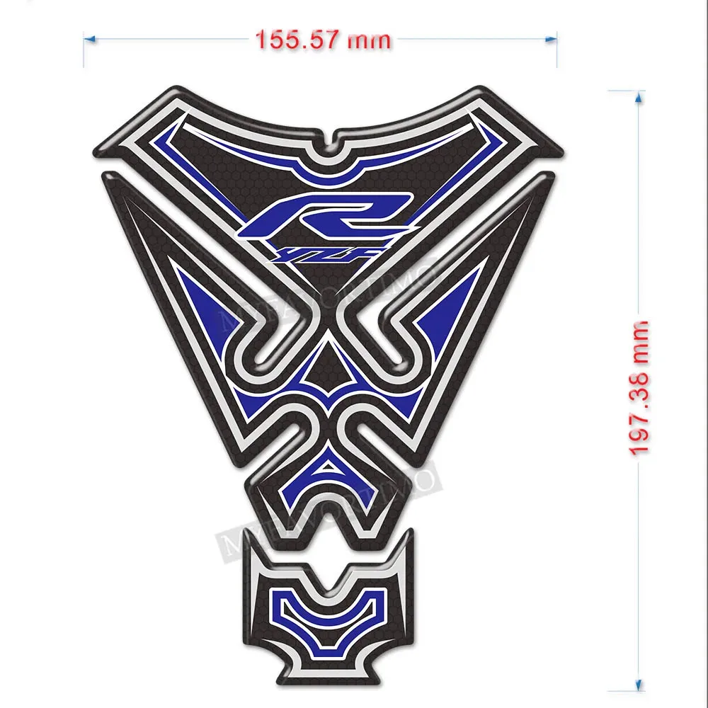 For YAMAHA YZF-R6 YZF R6 YZFR6 2014-2020 Motorcyc Anti-scratch non-slip Stickers Decal Knee Tank Pad Fuel Protector Emblem Badge