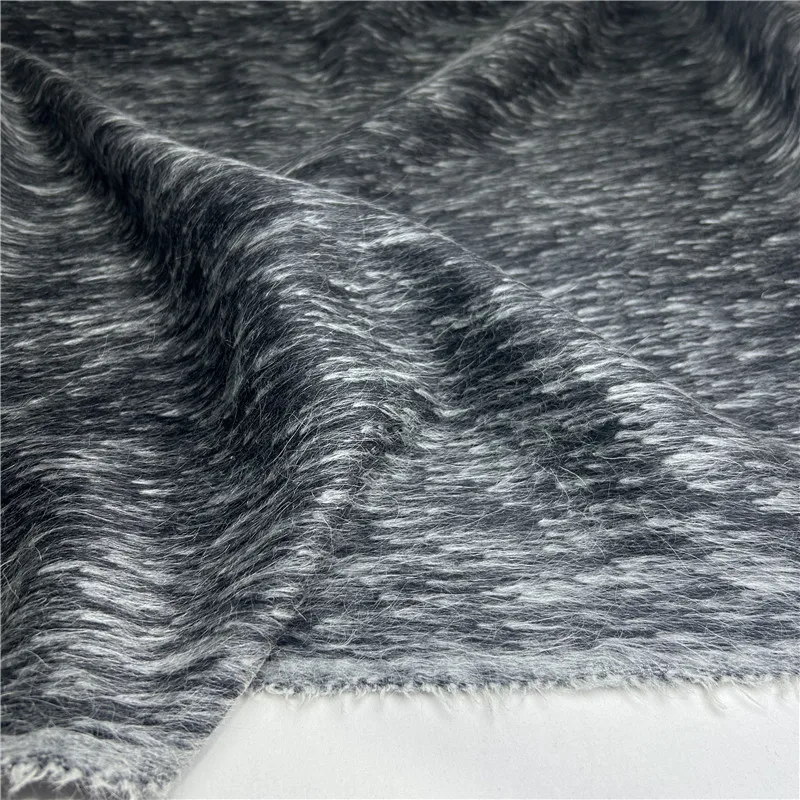 

Двусторонняя длинноволосая мохеровая ткань, модельер одежды для шитья своими руками, пальто с рисунком капель дождя, ткань на метр