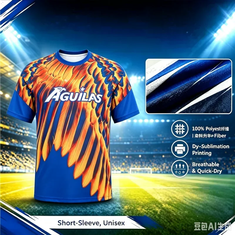 2027 Aguilas Eagle Feather Fan Customized Casual Sports Fast Drying Breathable 3D Printed Four Seasons T-shirt And Child Wear