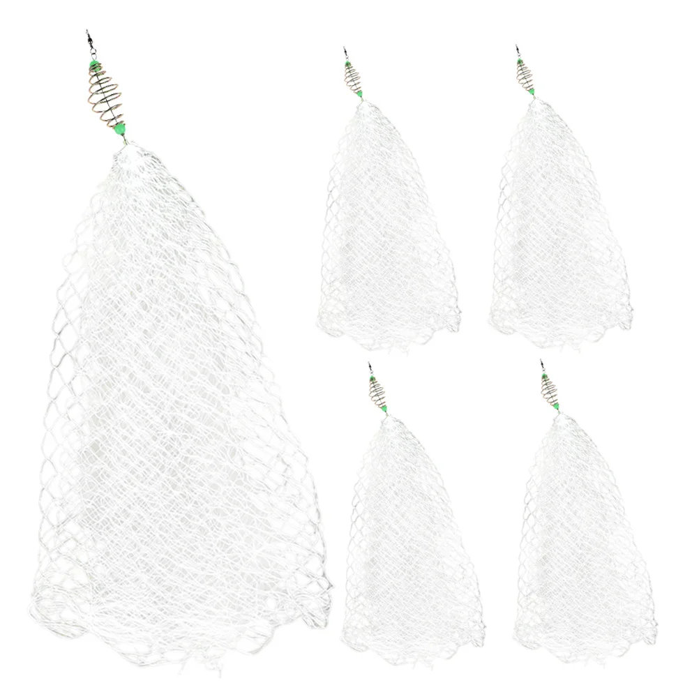

5Pcs Foldable Nylon Fishing Net Fine Mesh Lightweight Portable Fish Trap for Lake River Ocean Fishing Small Fish Net