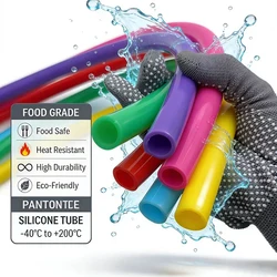 15 sizes 3M Silicone Tubing 2mm 3mm 4mm 5mm 6mm 8mm 10mm 12mm Food Grade Transparent Silicone Tube Rubber Hose Water Pipe