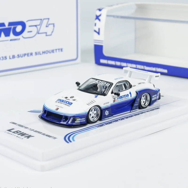 INNO64 MODEL 1:64 MAZDA RX7 FD3S LBWK hong kong toy car salon 2024 special edition alloy car model