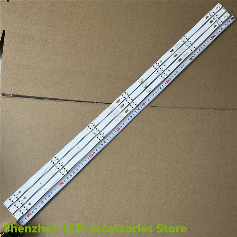 6PCS LED Backlight strip for LG 43UJ635V 43UK6300PLB 43UJ651V 43UJ634V 43UJ630V 43UJ561V 43UJ655V LC43490059A 830MM 3V 7LED