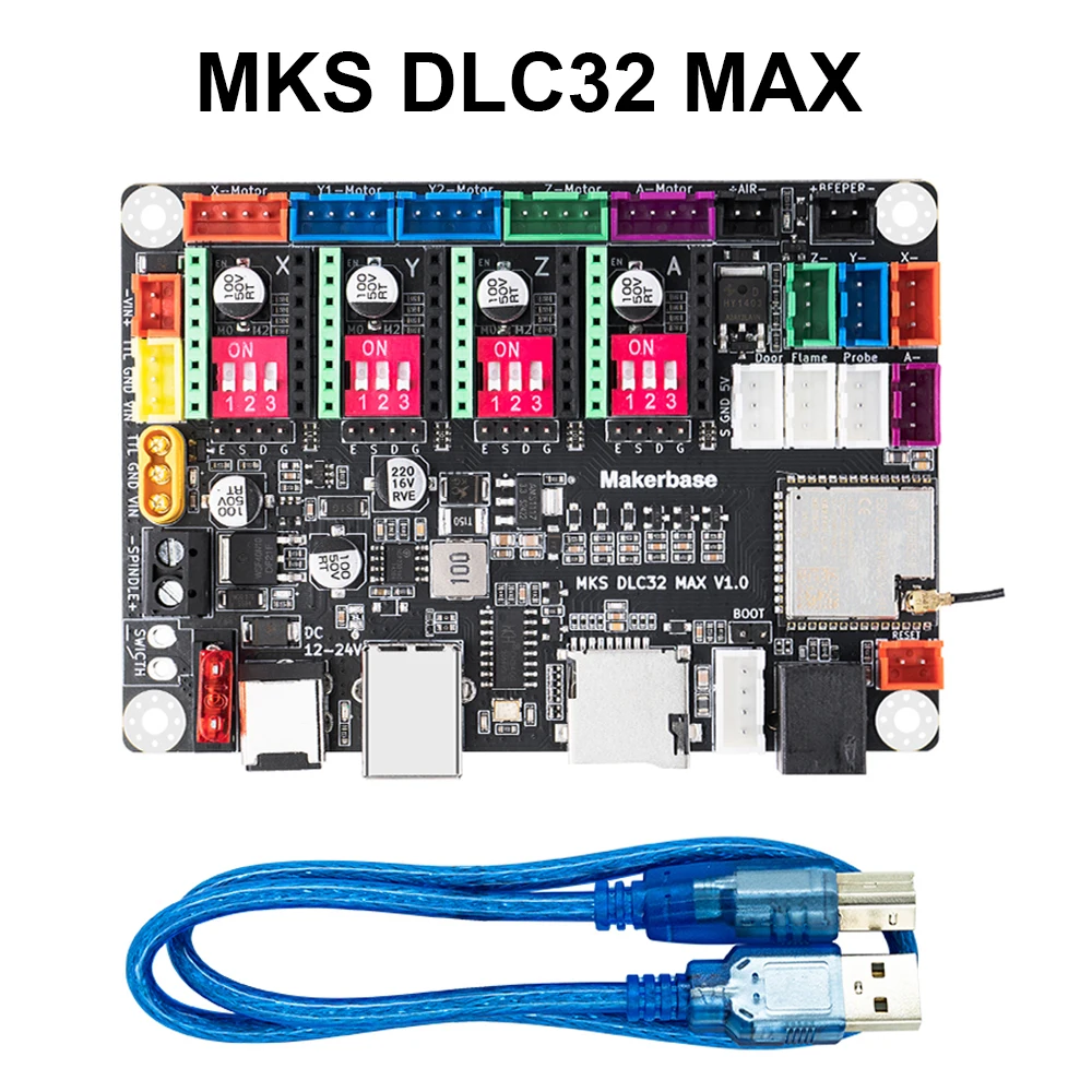 Makerbase MKS DLC32 MAX TMC2209 CNC 라우터 보드 레이저 조각 기계 4 축 Grbl 컨트롤러 CNC 레이저 조각기 마더 보드
