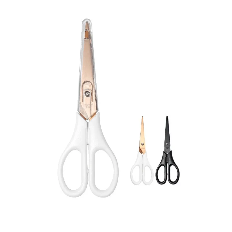 

Scissors Stainless Steel Student Stationery KitchenScissors Office Scissors HouseholdScissors with Sleeves