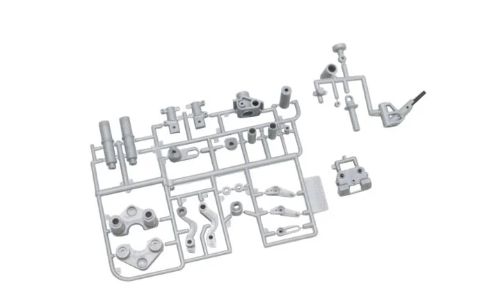 Kyosho NSR500 Motorcycle Parts Set For 1/8 RC Hanging On Racer