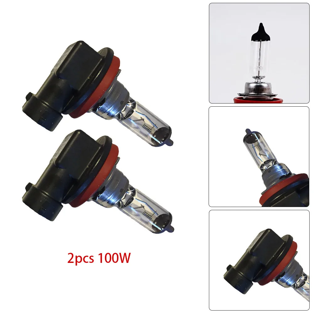 Brand New Durable High Quality Useful Halogen Bulbs Head Light Fog Front H11 Headlight Ultra White 2pcs Accessories