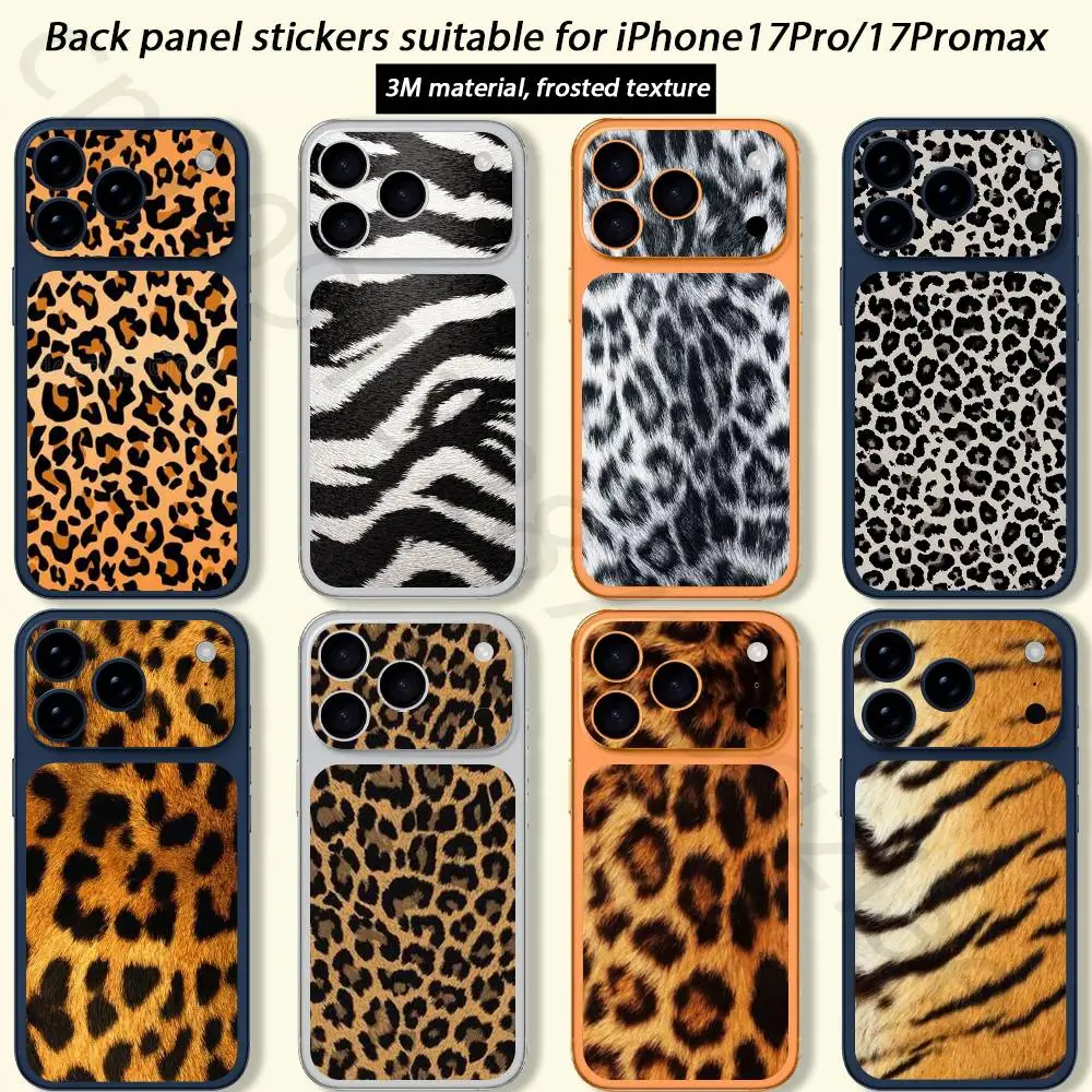 

Fashion Tiger Leopard Print TICKET Decal Skin Wrap for iPhone 17 Pro/Pro max Protective Film for Back, Frame, Camera