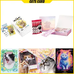 Cats Cards Indescribable Meow Cats' World Forever Anime Collection Card Mistery Box Board Games Toys Birthday Gifts for Children