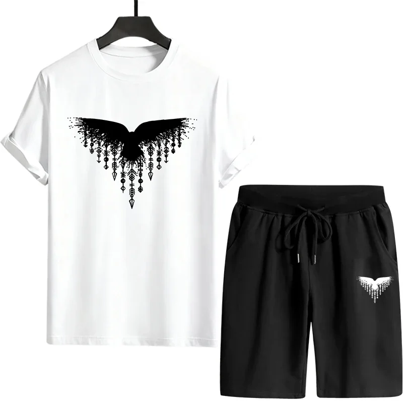 

2026 New Arrival Men's T-Shirts Co-ords Spring Summer Daily Casual Fashion Short Sleeve Sportswear Male Crew Neck Tees Outfits