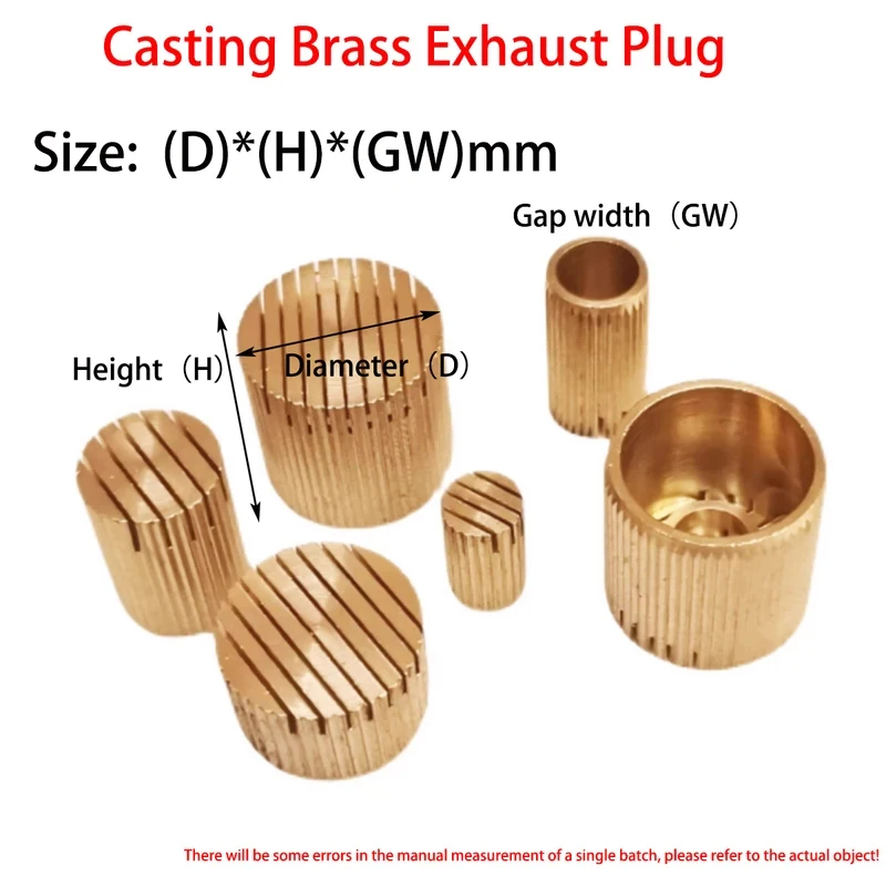 20-50pcs Brass Casting Exhaust Plug, Sand & Foam Vent Foundry Moulding