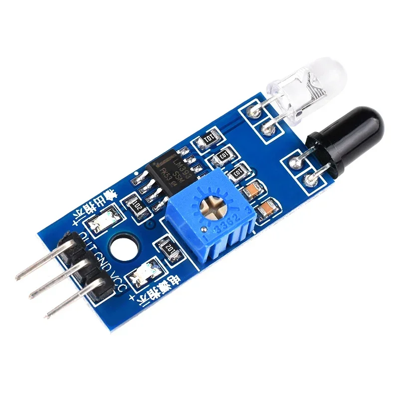 10PCS  For arduino Diy Smart Car Robot Reflective Photoelectric 3pin IR Infrared Obstacle Avoidance Sensor Module